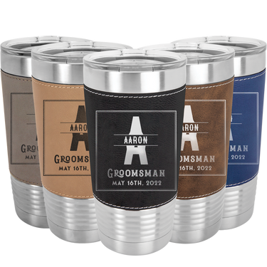 Customized Tumblers of Appreciation for Groomsman & Best Man Gifts